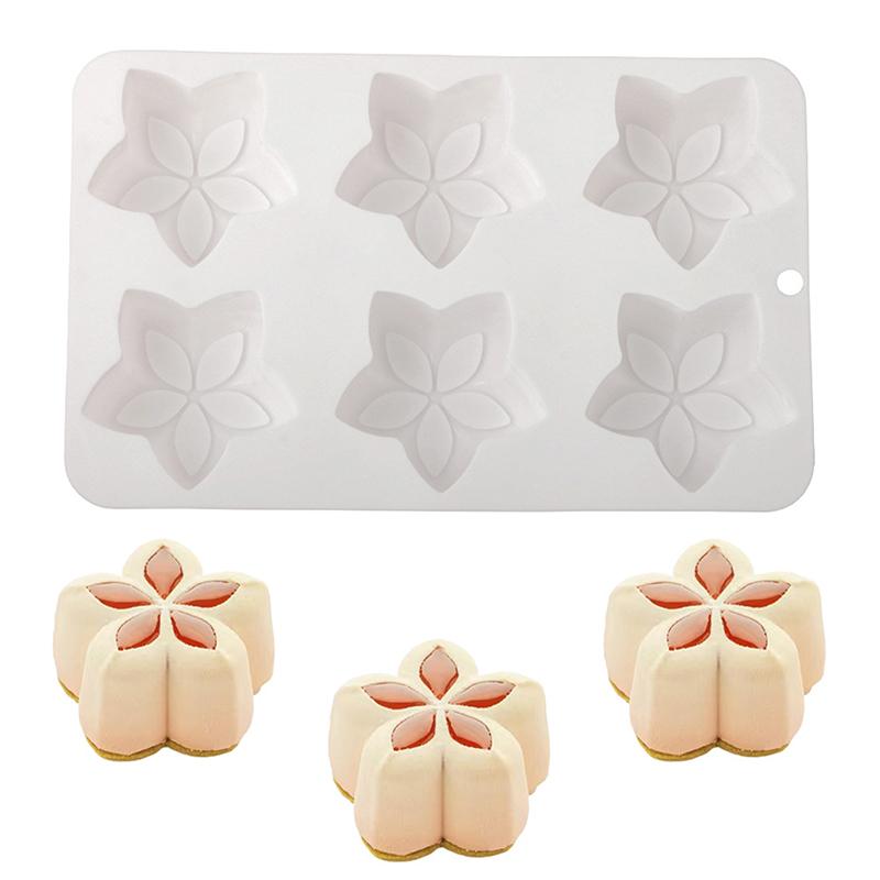 Flower-Shaped Silicone Cake Molds French Mousse Cake Molds Home Baking Tools Kitchen Styling And Baking Supplies