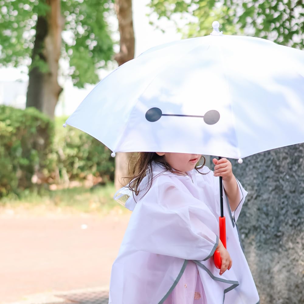 Skater Disney Baymax for Ages Elementary School Manual Boys and Children's Umbrella, 45cm, Costume, 5-6, Approx. 105-115cm, Age, Opening, Finger-Pinch