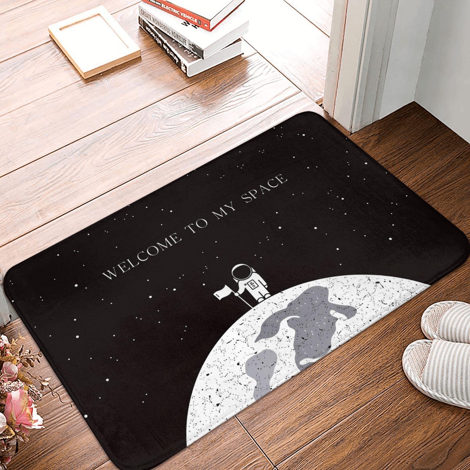 

Moon Astronaut Welcome To My Space Doormat Mat Anti-Slip Bath Kitchen Living Room Rug Carpet 40*60cm 40cmx60cm