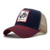 Spring And Summer Baseball Net Hat Animal Patch Color Matching Cap Embroidery Men And Women Fashion Personality
