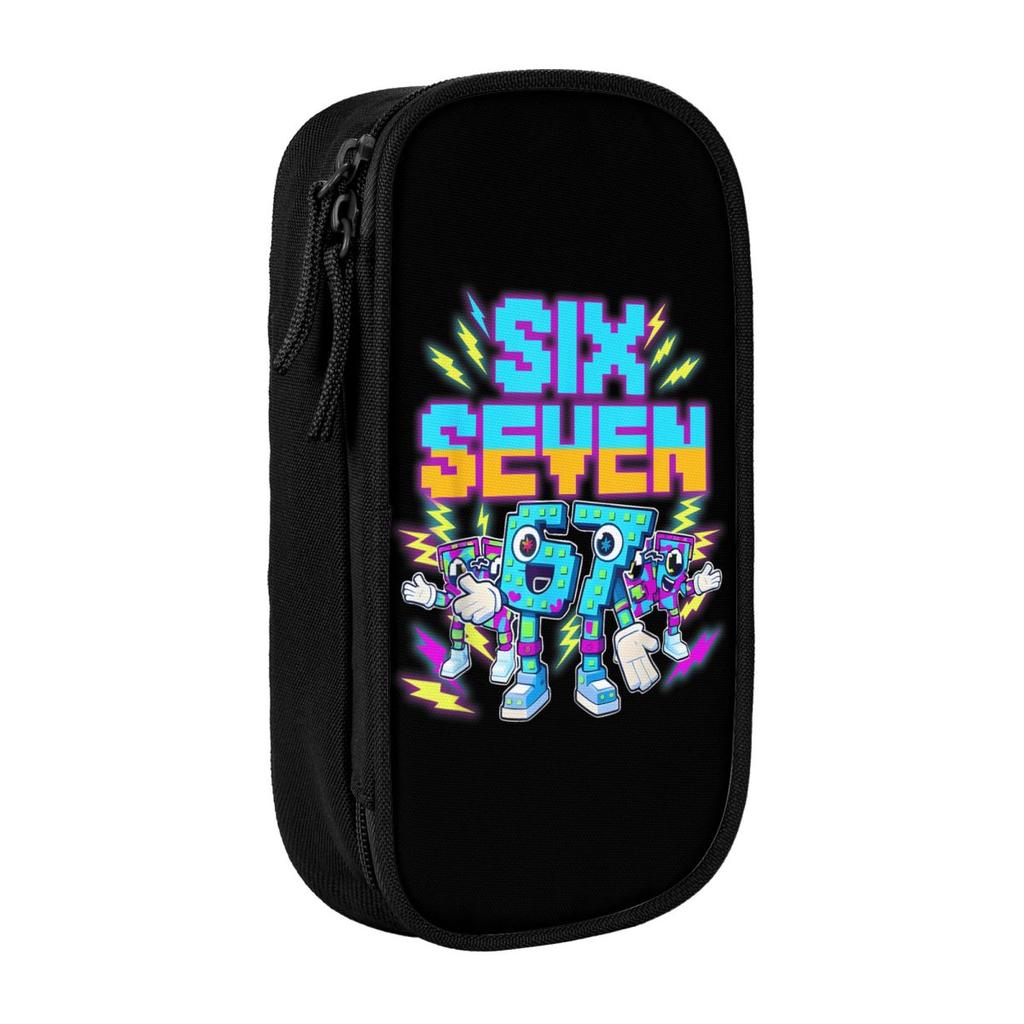 Kawaii Federmäppchen 67 Six Seven 6-7 Italienisches Gehirnfäule Meme Federtasche Schul-Federmäppchen Junge Mädchen Design Schul-Schreibwaren