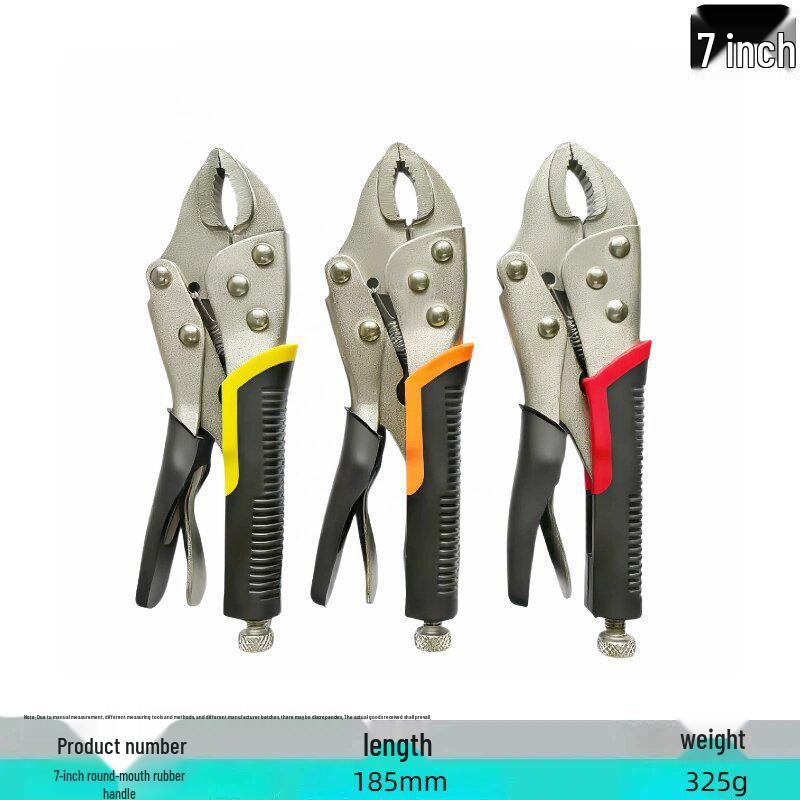 Industrial Grade Multifunctional High Leverage Round Nose Pressure Clamping Pliers for Labor-Saving Work.