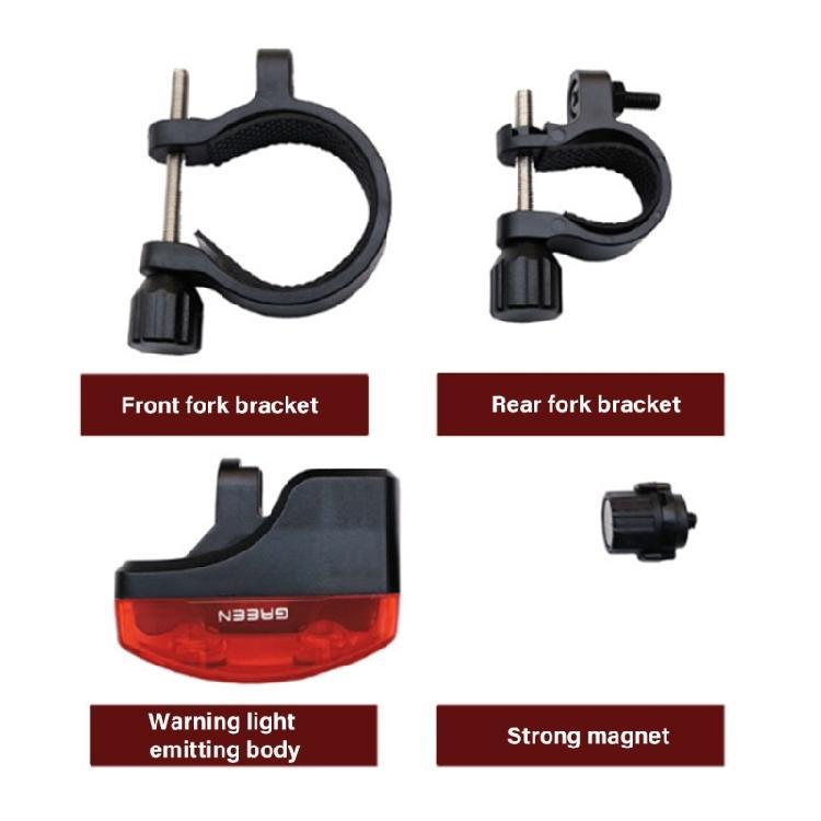 Bicycles Rear Light Bicycles Rear Lamp for Safety Night Riding IPX4 Watertight Magnetic Power Generate Bikes Tail Lamp