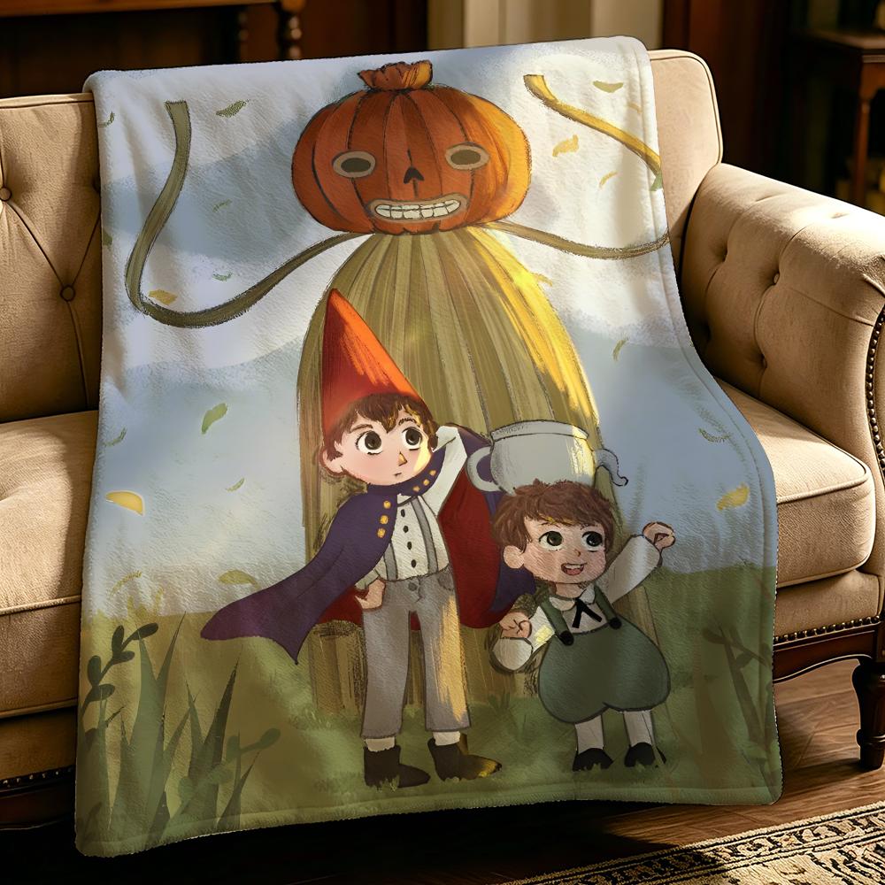 Animation O-Over The Garden Wall-l Throw Thick Comfort Flannel Quilt, Multi-scene Use Indoor Outdoor Daily Nap