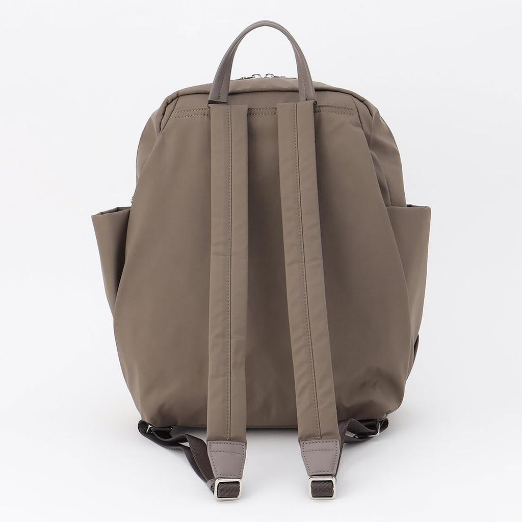 Isaac Nylon Taffeta Travel Daypack 2004006 Dark Greige (27)