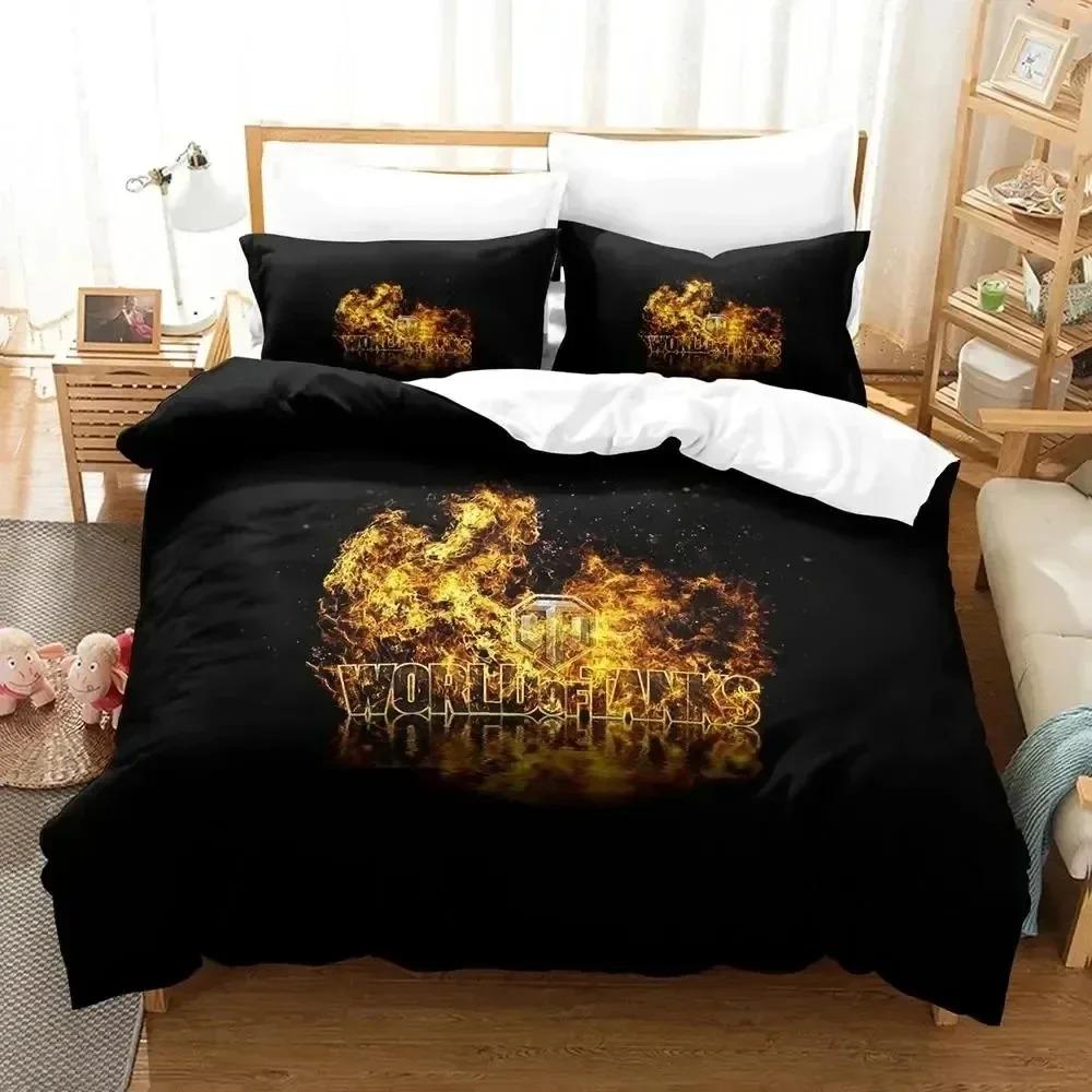 Comforter Game World Of Tanks Bedding Set 3D Printed Suitable For Bedroom Kids Home Textile