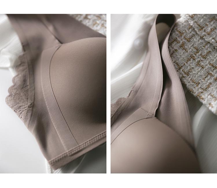 Japanese Light Cotton Seamless Front Buckle Bra - Thin, No Steel Ring, for Small Busts