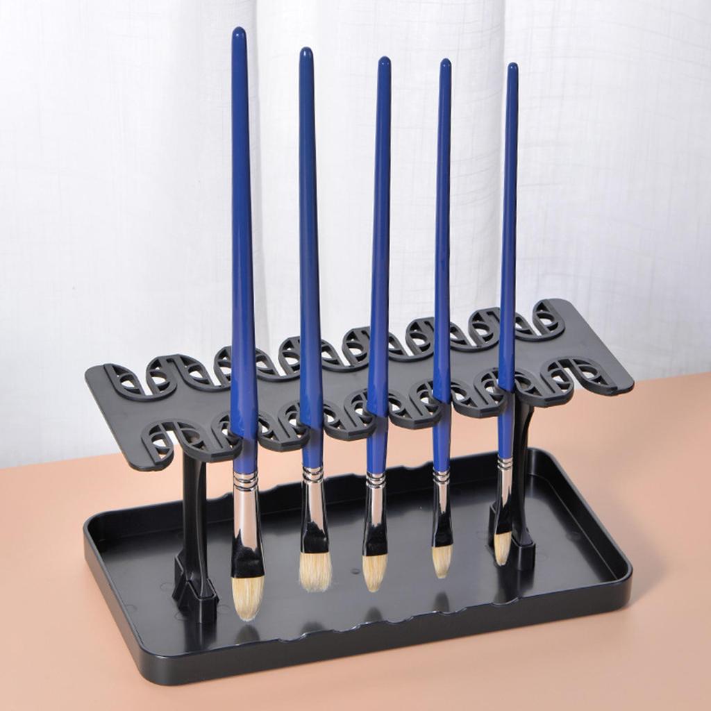 Artist Paint Brush Drying Rack Organizer Stable Stand Makeup Brushes Holder for Nail Drawing