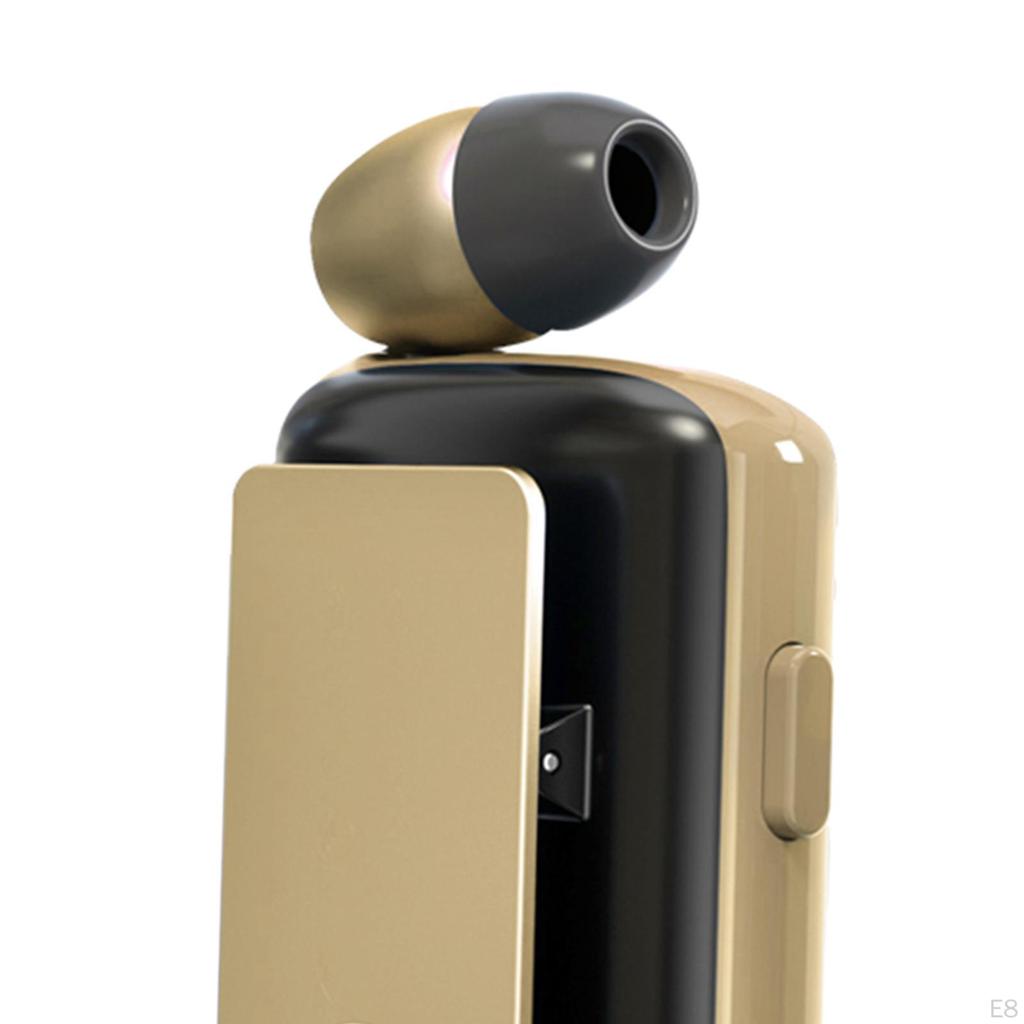 Earphone Earpiece Rechargeable Auto Pairing LED Display Noise Reduction Single Earbud Business