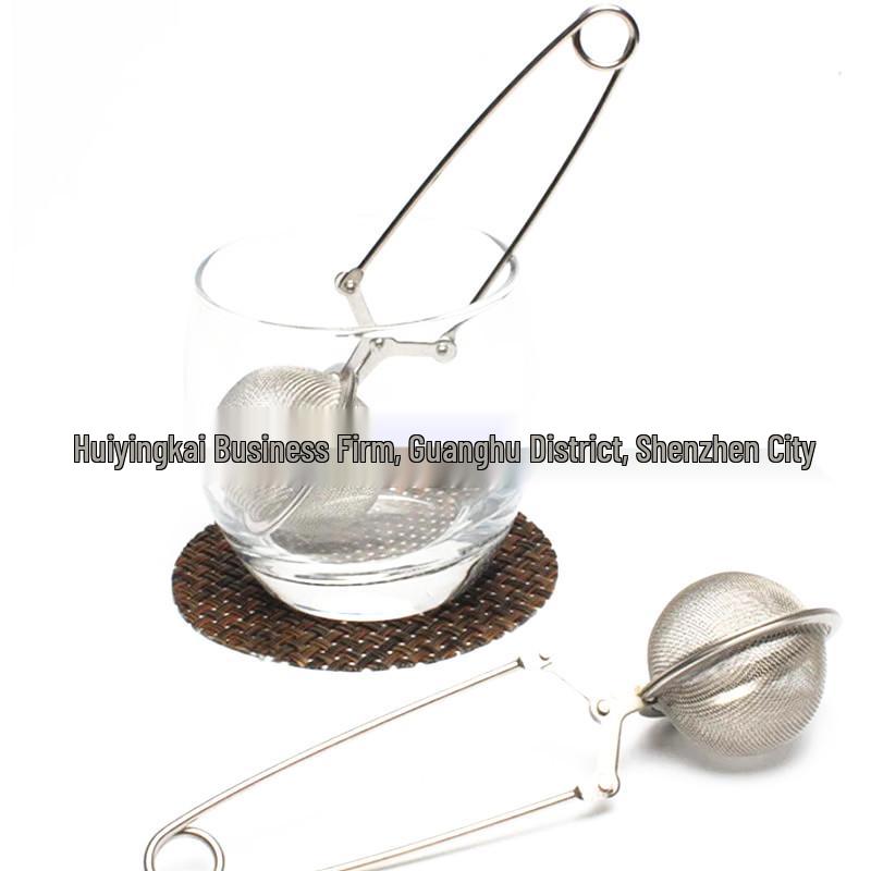304 Stainless Steel Teapot-Shaped Seasoning Ball Tea Infuser with Silver Handle 5CM Tea Ball