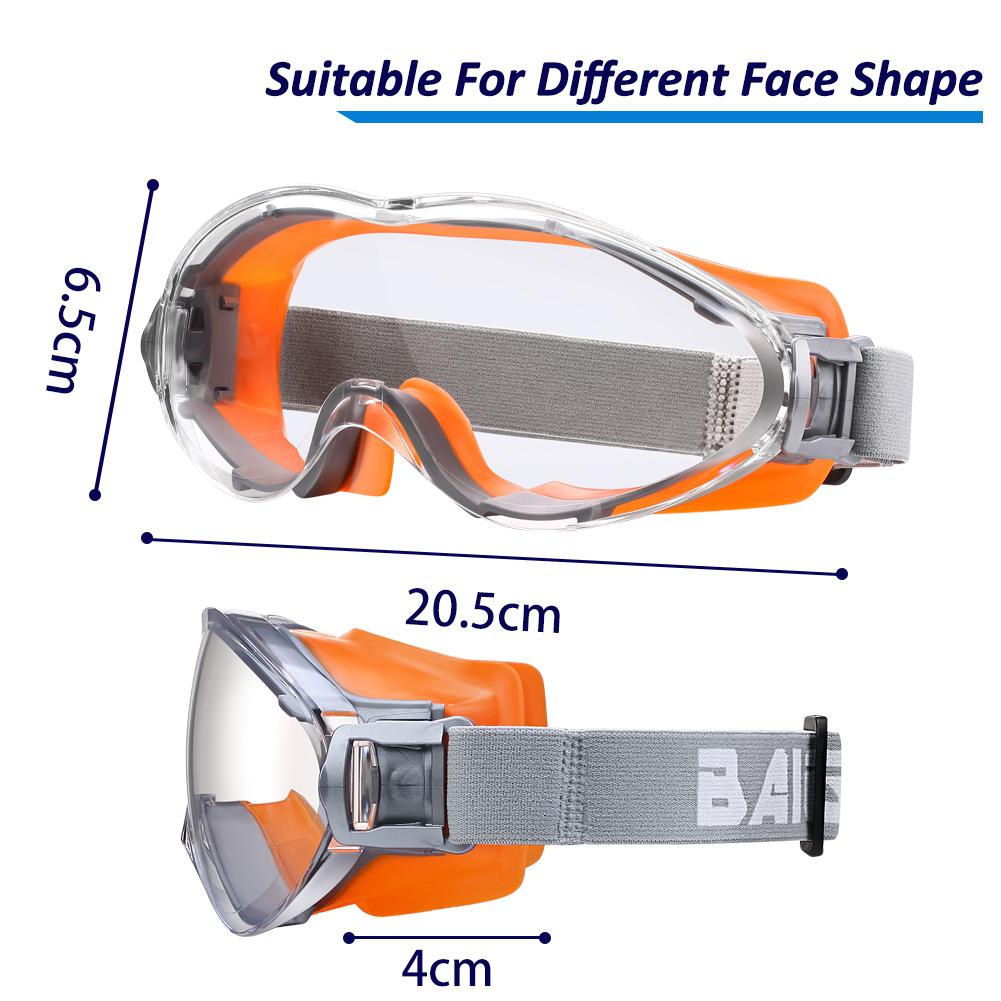 2PCS Glasses safety Goggles Shockproof Work Splash Dust-Proof Glasses Protective Safety Dustproof for Hunting Shooting