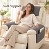 Waterproof Non-slip Recliner Chair Slipcover Simple Solid Color Armchair Armrest Towel Durable Single Sofas Combination Cushion