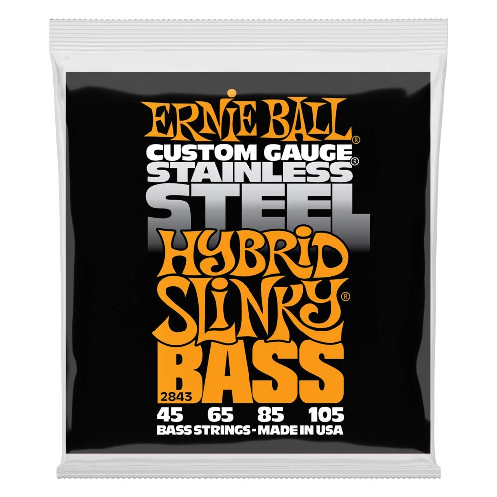 

ERNIE BALL 2843 Струны для бас-гитары STAINLESS HYBRID SLINKY BASS Гибридная бас-гитара из нержавеющей стали Slinky [Оригинальный продукт] (45-105)