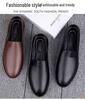 Men's Cross-Border Slip-On Leather Loafers - Spring Low-Top Casual Driving Shoes
