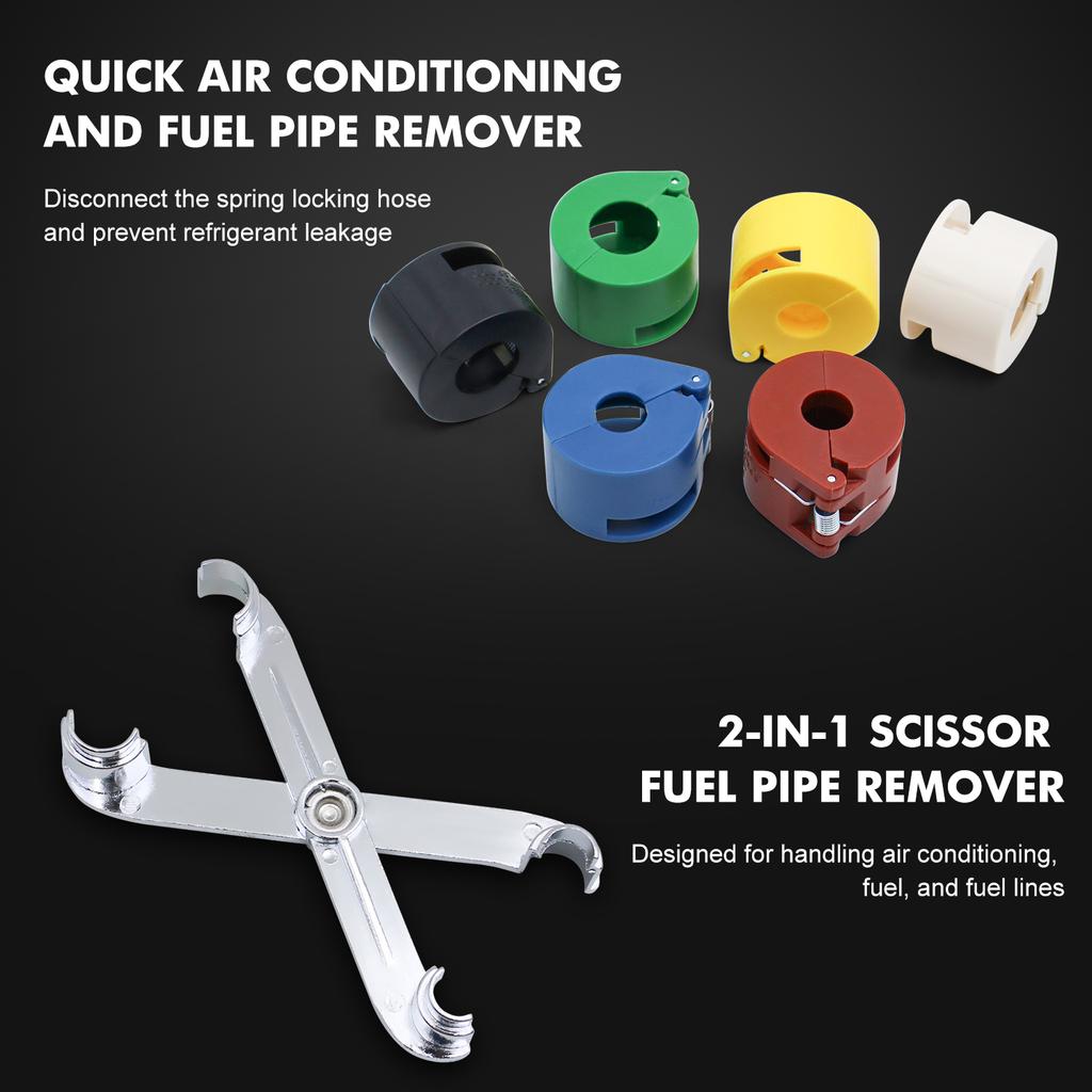 39PCS Car AC Fuel Line Disconnect Removal Tool Set with tool Box,Fuel Line Disconnect Tool Set with Fuel and AC Disconnect Plier