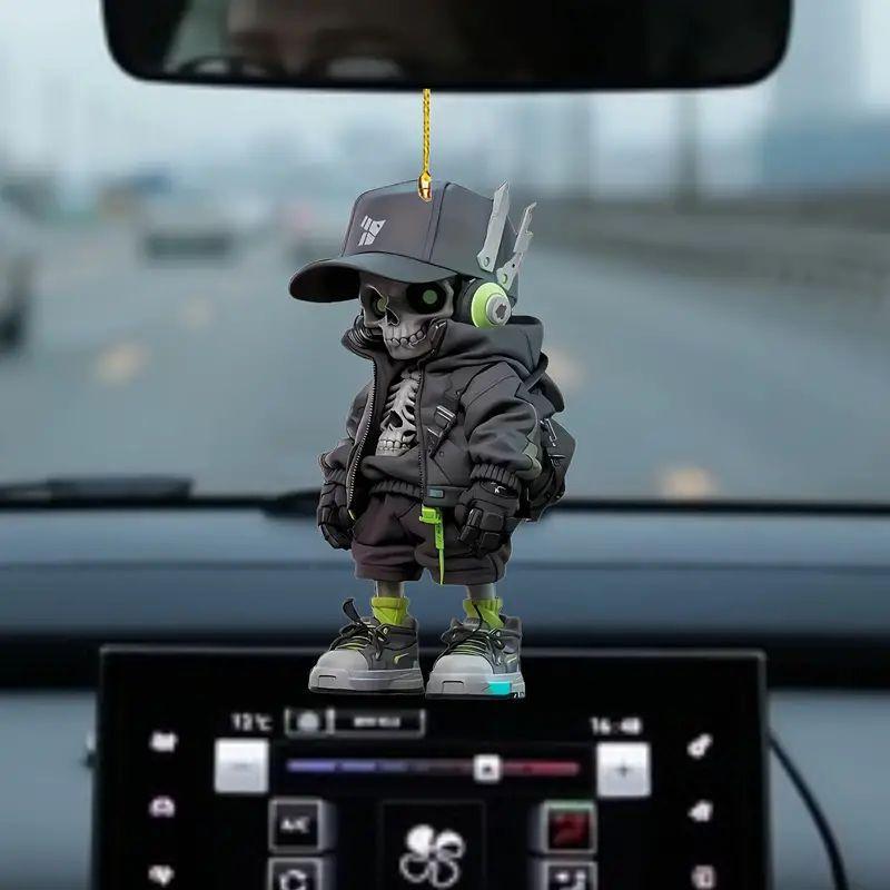 

Рождественский кулон с изображением пожарного, креативный пожарный периферийный автомобильный кулон, декоративные аксессуары для автомобиля, декор для интерьера, украшения