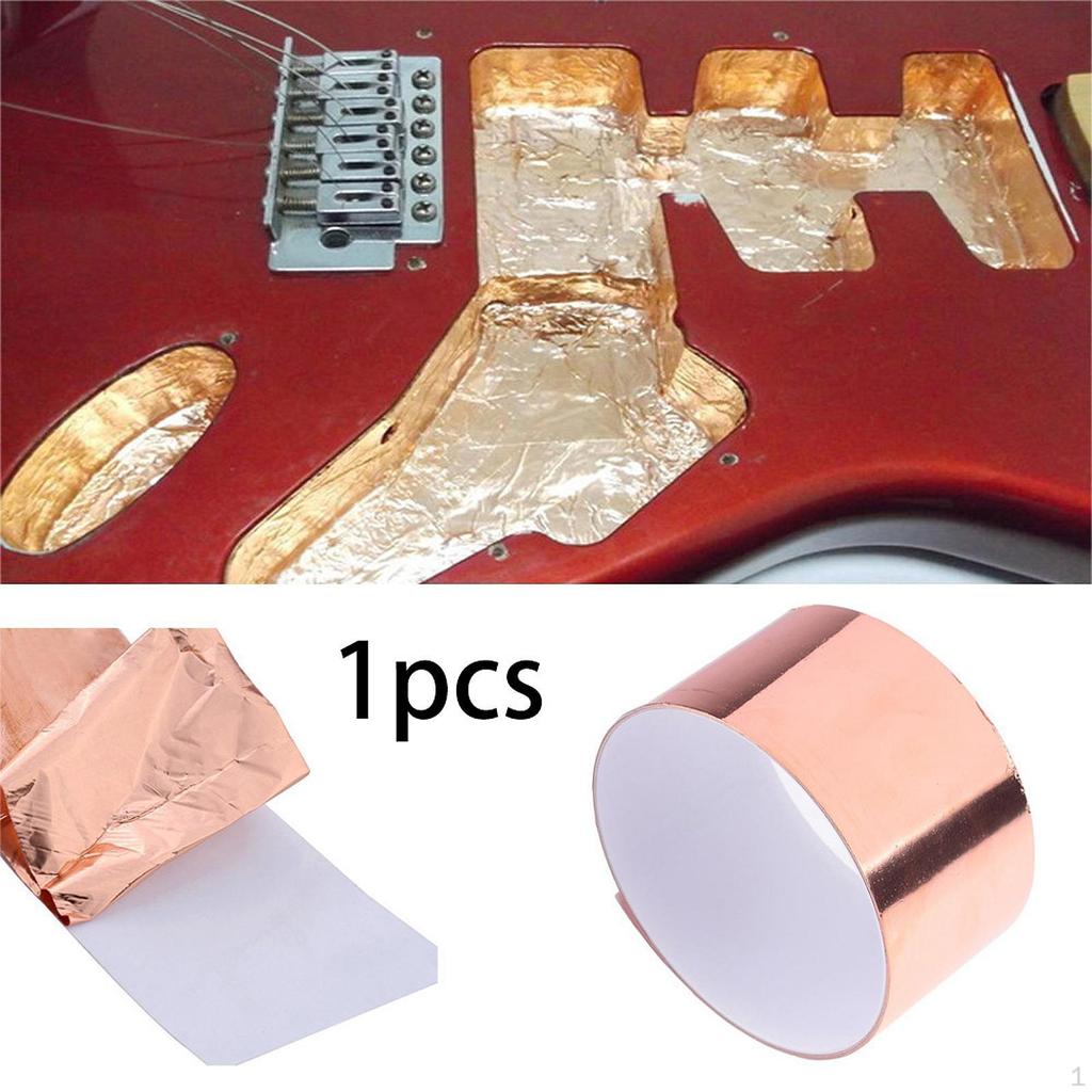 Copper Foil Tape Compact for Crafts Emi Shielding Noise Reduction,Multipurpose Portable Electric