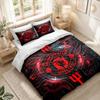 Set Biancheria da Letto 1 Copripiumino 2 Federe Stampa Manchester United Decorazione Camera da Letto Casa