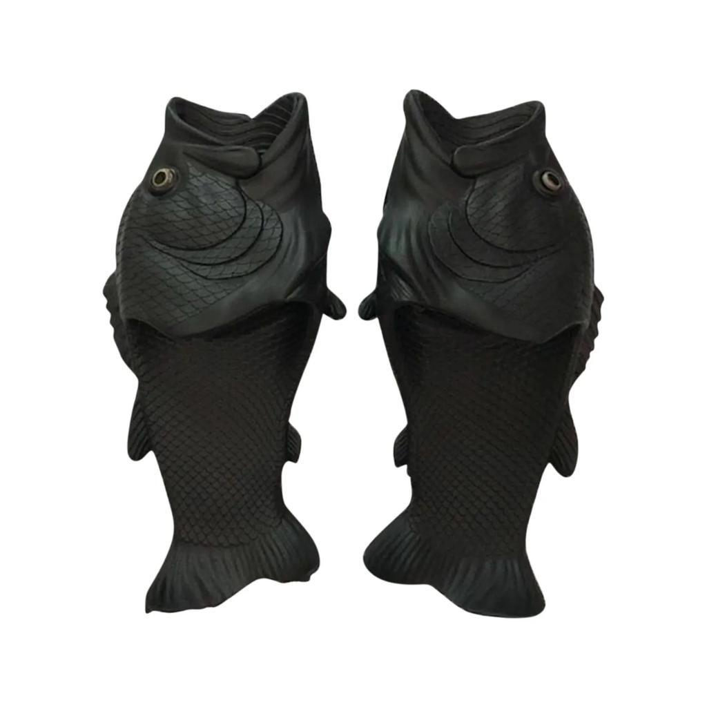 Fashion Funny Slippers Women Footwear Family Shoes Parent-child Sandals Plus Size 32-46 Summer Beach Shoes Boys Unisex Fish Slippers