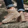 Men Tactical Boots Waterproof Army Climbing Shoes Anti-Slip Male Motorcycle Ankle Hiking Shoes Breathable Work Plus Size Outdoor