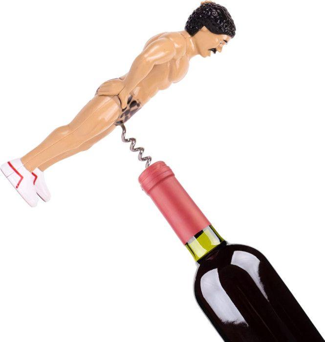 Ouvre Bouteille - I-TOTAL - Non Spécifié - Contemporain - 1 Pièce - Homme Musclé Moustache