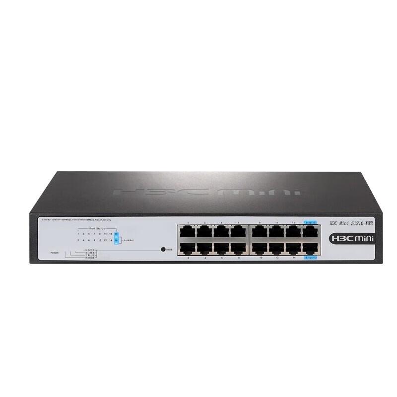 H3C S1216-PWR 16-Port Gigabit PoE Switch