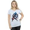 Marvel Womens/Ladies Captain America Pose Cotton T-Shirt