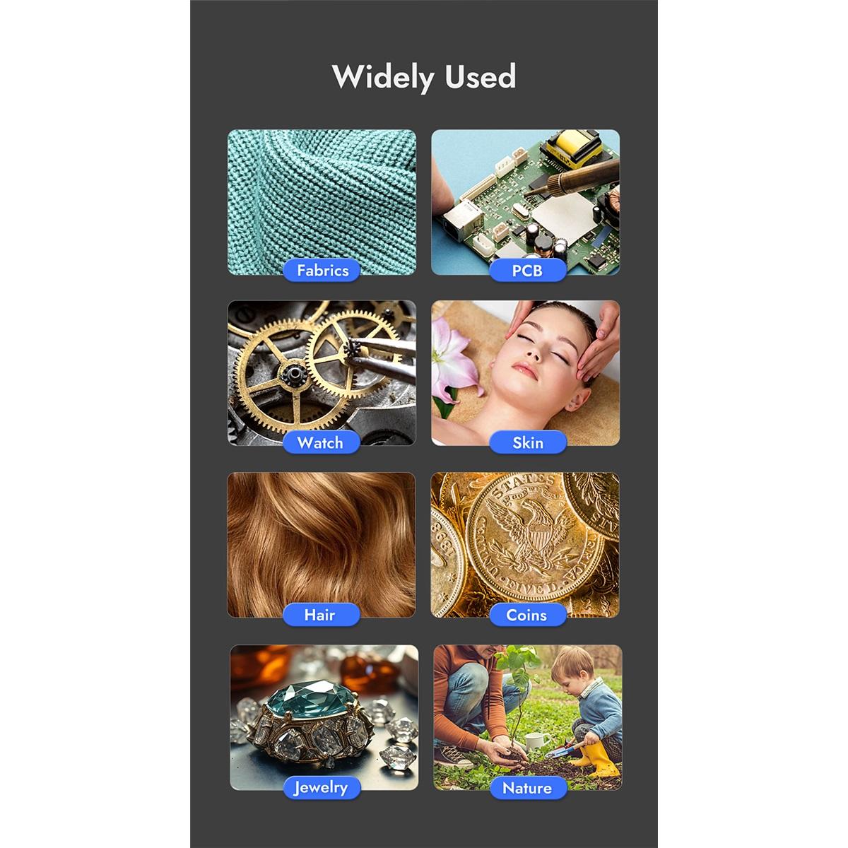 

4,3-дюймовый цифровой микроскоп, видеомикроскоп 1080p DM7 чёрный