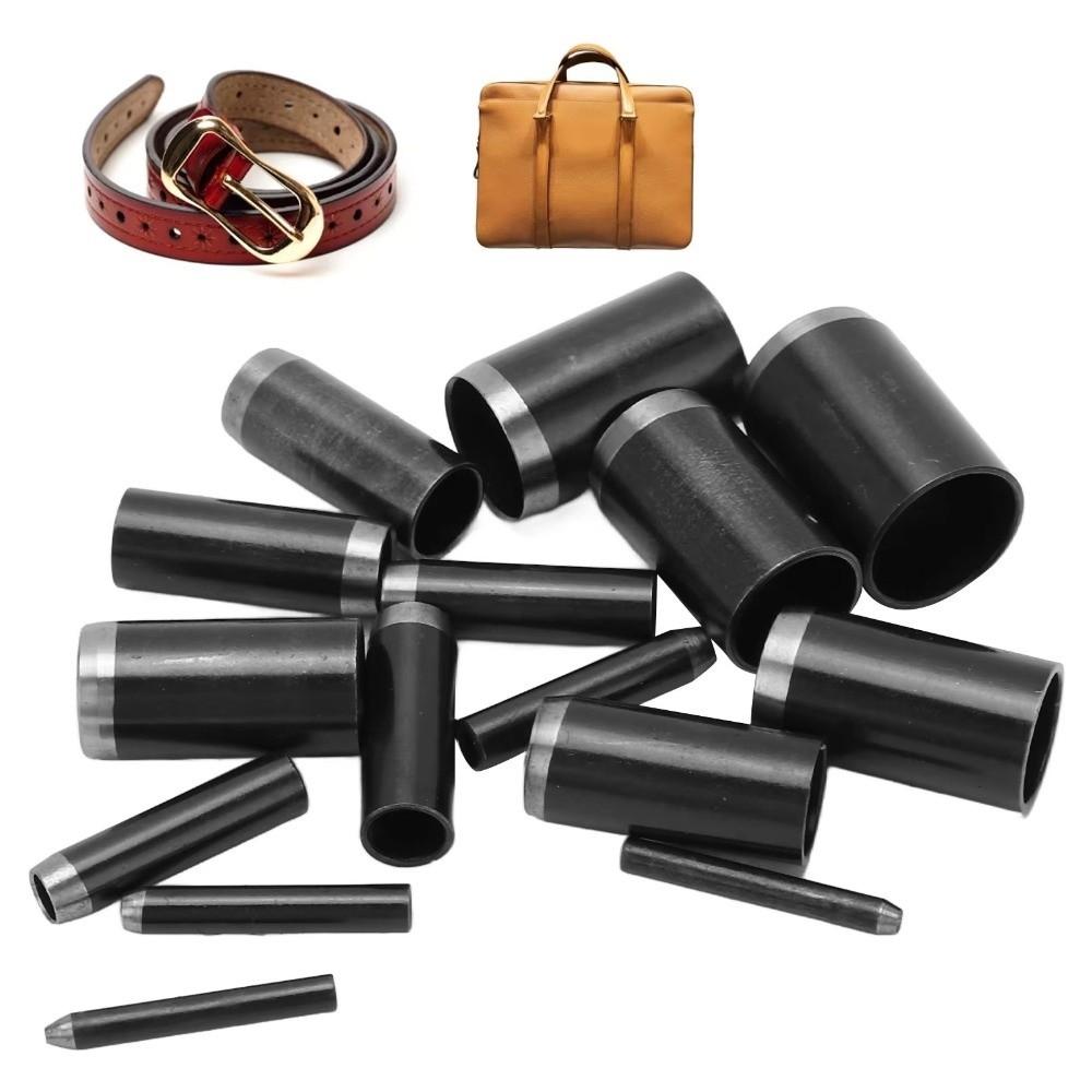 Durable 15 Sizes Round Hole Punch Hollow Handmade Belt Hole Puncher 1-15mm Leather Punching Tool For DIY Leather Craft
