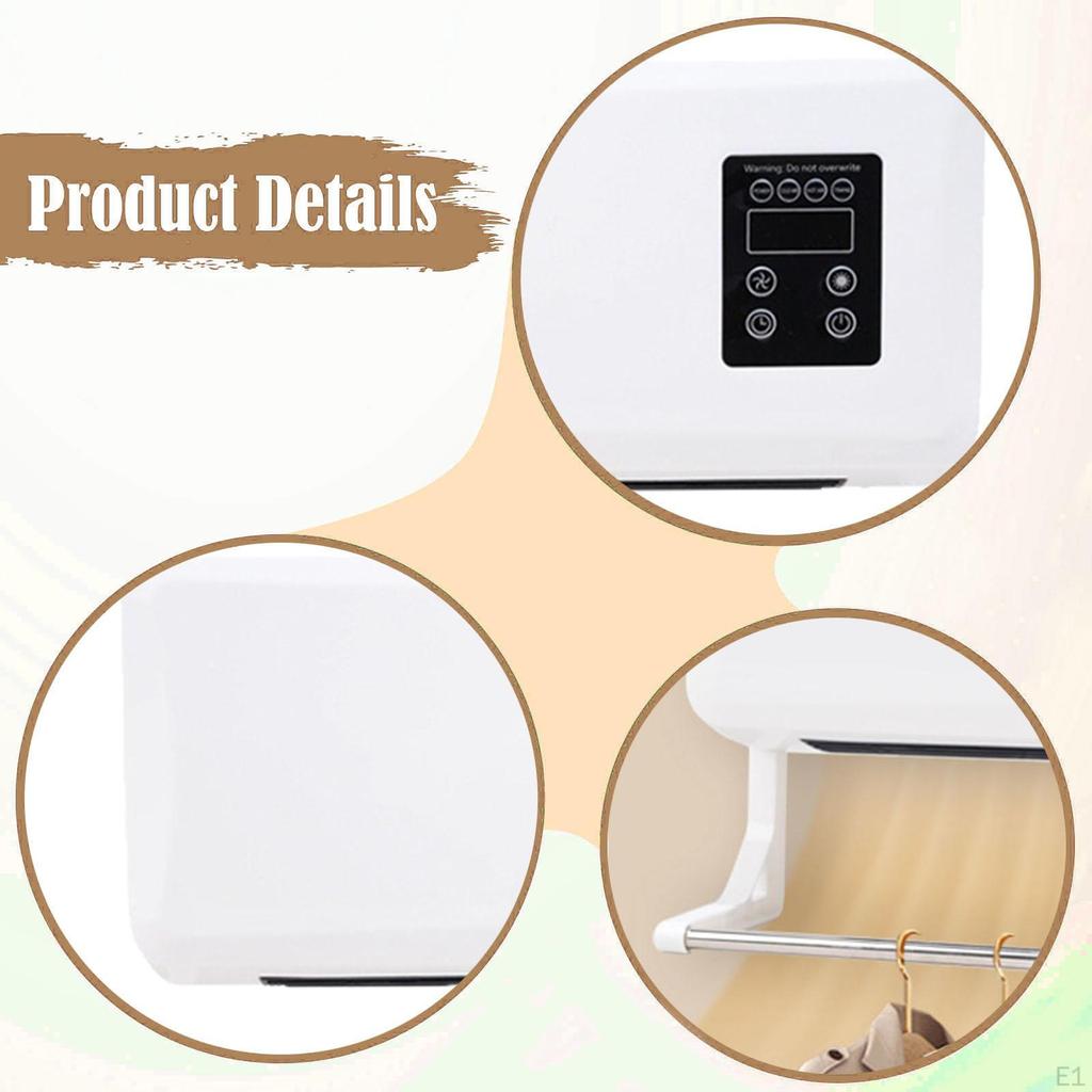 Încălzitor de perete Zgomot redus Electric Spațiu pentru Apartament Utilizare interioară Dormitor