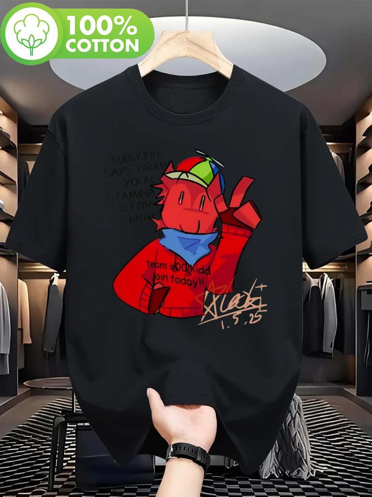Divertente Maglietta Bianca da Uomo FunnyTeam C00lkid con Fantasia Logo Hacker Forsaken Rosso e C00lkid Adatta ai Giocatori Tech in Tutti i Mari...