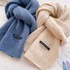 New knitted wool scarf women's autumn and winter thickened warm student couple scarf men's versatile trend