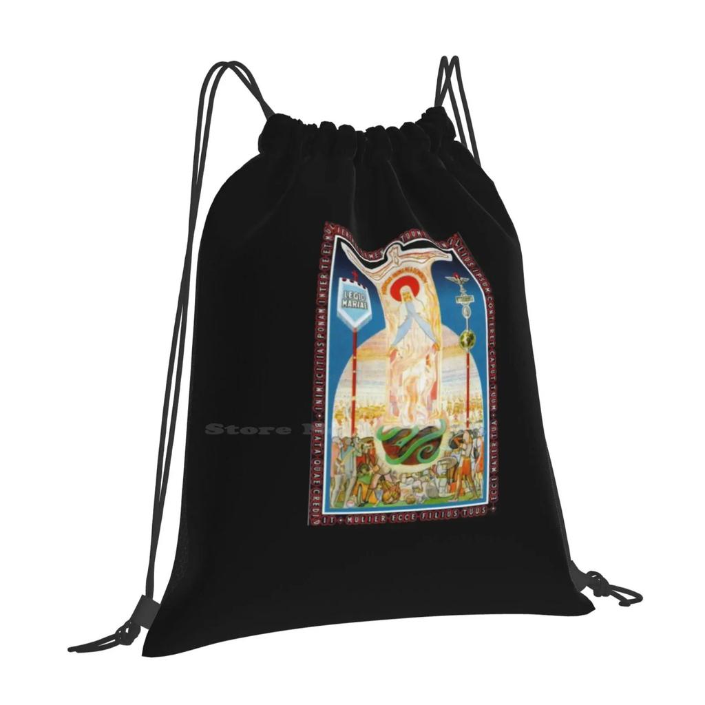 Legion Of Mary Marijina Legija Legio Mariae Hot Sale Schoolbag Backpack Fashion Bags Marijina Legija Legio Mariae Frank Duff