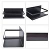 Kitchen Rack Space Saving Spice Shelf Organizer Magnetic Single Tier Iron for StorageBlack