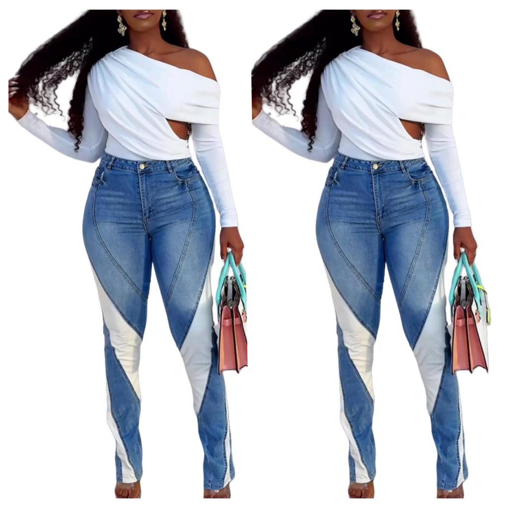 DZ2042-A1 European and American Women's Casual Fashion Jeans