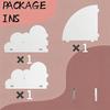 3PCS Cute Cloud Corner Wall Shelf White Floating Display Storage Rack For Kids Bedroom Decor Management Organizer