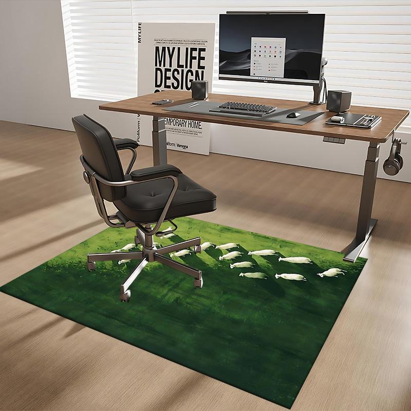 1pc Sheep Herd Office Chair Mat - Festive Gift for Home Decor, Suitable for All Seasons and Rooms.P052