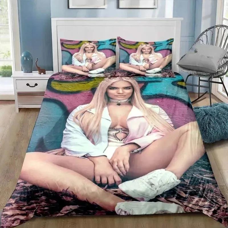 Bettdecke Schöne Karol G Manana Bettwäscheset Erwachsener JungeMädchen Schlafzimmerdekoration Kindergeschenk Einzel Doppel Großformat