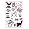 Halloween Clear Stamp Metal Cutting Dies Set for DIY Craft Making Embossing Photo Album Scrapbooking Home Decoration