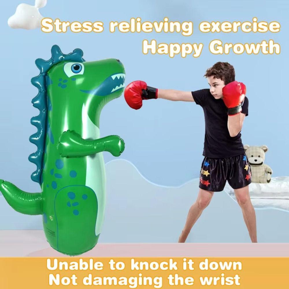 Boxing Training Tumbler Boxing Dinosaur Dinosaur Inflatable Punching Bag Outdoor Toys