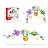 Babybett Hängende Glocke Kinderwagenbogen Clip Faltbare Sonnenblume Baby Interaktives Regenbogen Spielzeug Säugling Greifübung für Sohn Tochter Geschenk