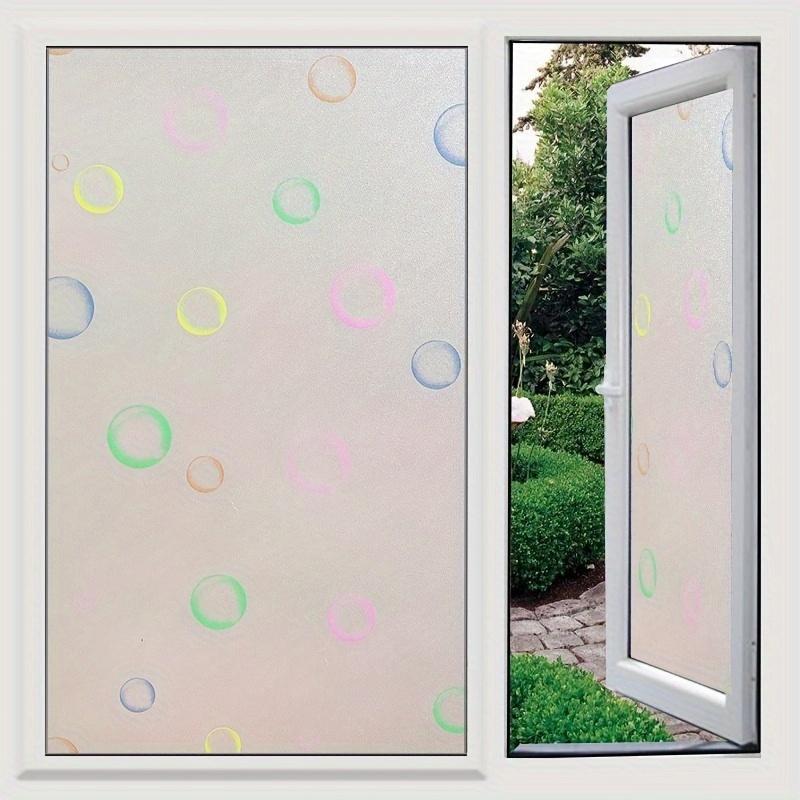

1 рулон с клеем, цветная пленка с пузырьковым узором, наклейка на окно, наклейка на окно для резки стекла, ванная комната, офис, кухня, окно 4m