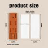 10pcs White Self Adhesive Power Strip Holder Desk Cable Organizer No Drilling Desktop Socket Fixer for Home Office