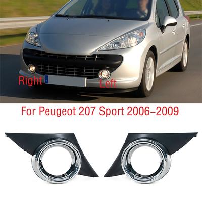 Voor Peugeot 207 Sport 2006 2007 2008 2009 Auto Voorbumper Mistlamp Lamp Frame Cover Mistlampen Mistlamp Trim Kap Kap