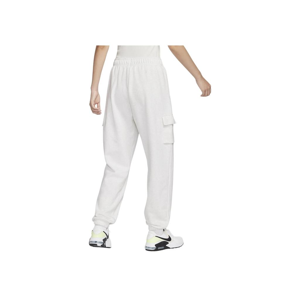 Nike Sportswear Club Fleece Mid-Rise Oversized Casual Workwear Thin Fleece Drawstring Comfortable Knit Joggers Women Joggers Birch White DQ5197-051