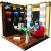XB01401 MOC Small Particle Building Blocks for Home Decoration: Living Room, Bedroom, Study, Fitness Room