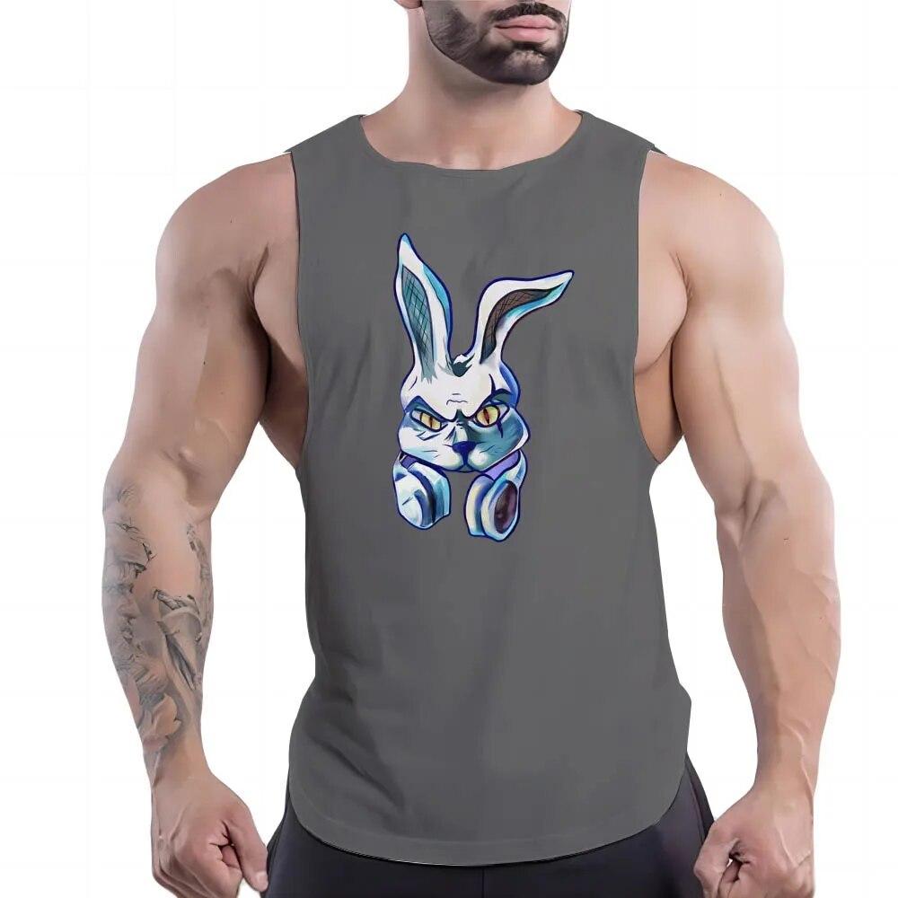 Letní Módní Venkovní Basketbalový Sportovní Vícebarevná Vesta Pohodlný Top Puzzle Potisk Lehký Rychleschnoucí Top