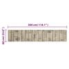 VidaXL Tapis de Cuisine Lavable Impression de Clôture, Paillasson Antidérapant, Tapis de Sol, Tapis devant Évier, Moderne, 4005640