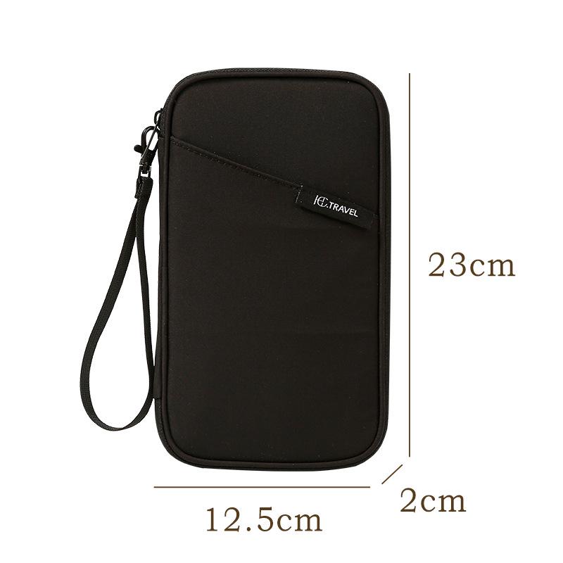 Unisex Passport and Ticket Holder, Anti-theft Multifunctional Travel Document and Credit Card Bag