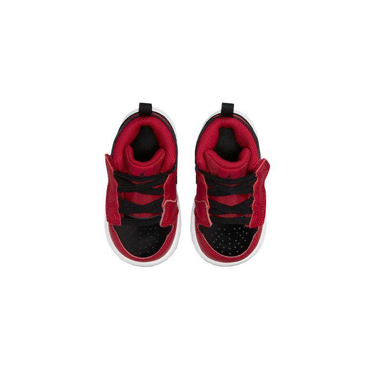 Air Jordan 1 Mid ALT TD Reverse Bred Baby Sneakers Gym-Red Black White AR6352-660